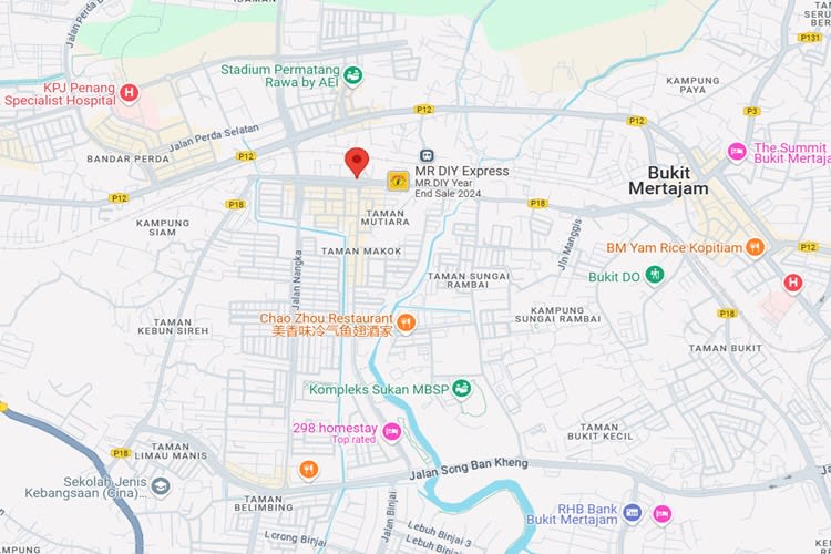 Jalan Padang Lallang, Bukit Mertajam, Penang (Near SMA Al-Ahmadiah Al- Ijtimaiah)