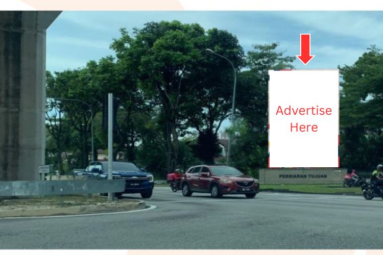 1 Sided Vertical Minipole Billboard at Persiaran Kewajipan, Subang Jaya, Selangor