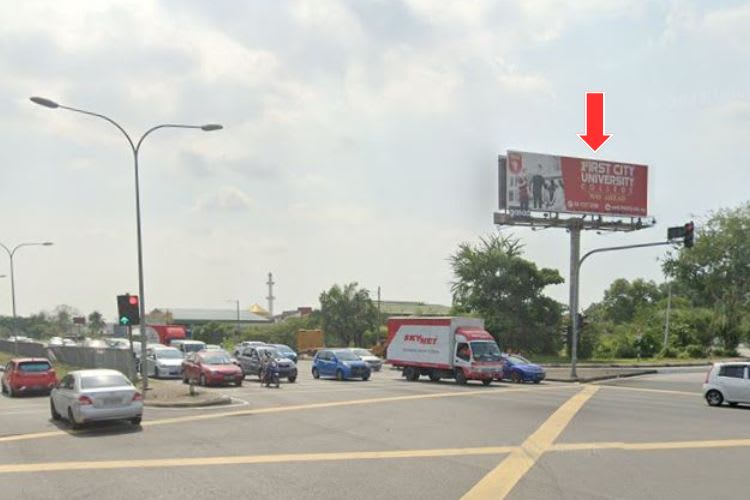 1 Sided Horizontal Minipole Billboard at Persiaran Raja Muda Musa / Jalan Petola, Klang, Selangor (Pandamaran - Port Klang)