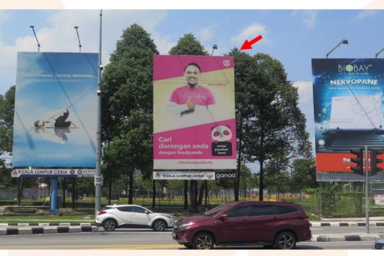 1 Sided Vertical Minipole Billboard at Jalan Jejaka, Kuala Lumpur (near Jalan Perkasa)