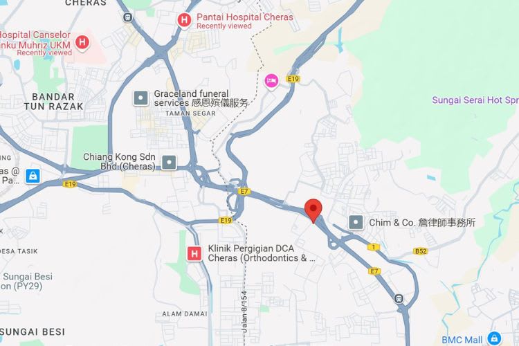 CKE Highway, Jalan Mas Sayang, Cheras, Selangor (near Plaza Tol Batu 9)