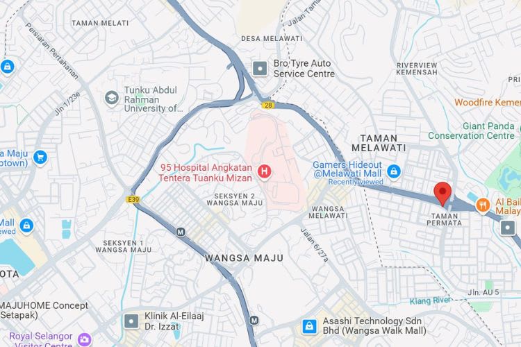 MRR2 Highway KM19.9, Taman Melawati, Ampang Jaya, Kuala Lumpur