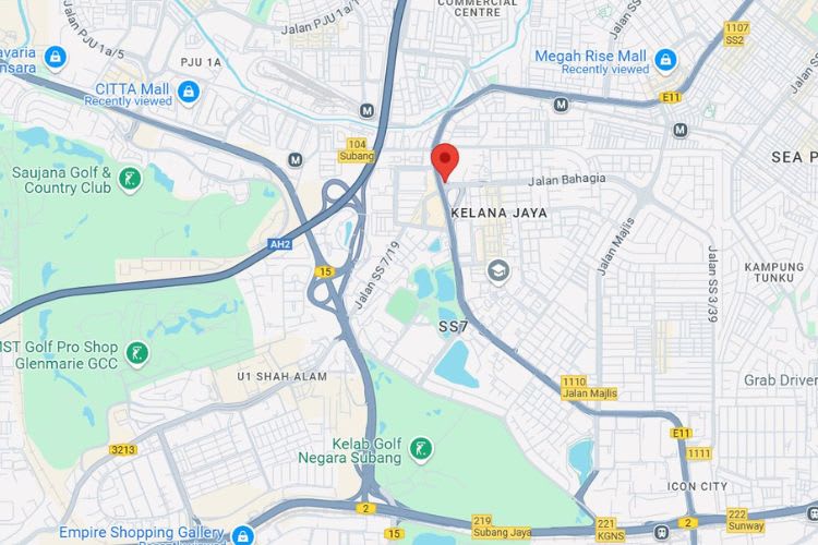 LDP Highway KM12.7, Petaling Jaya, Selangor (Opposite Paradigm Mall)