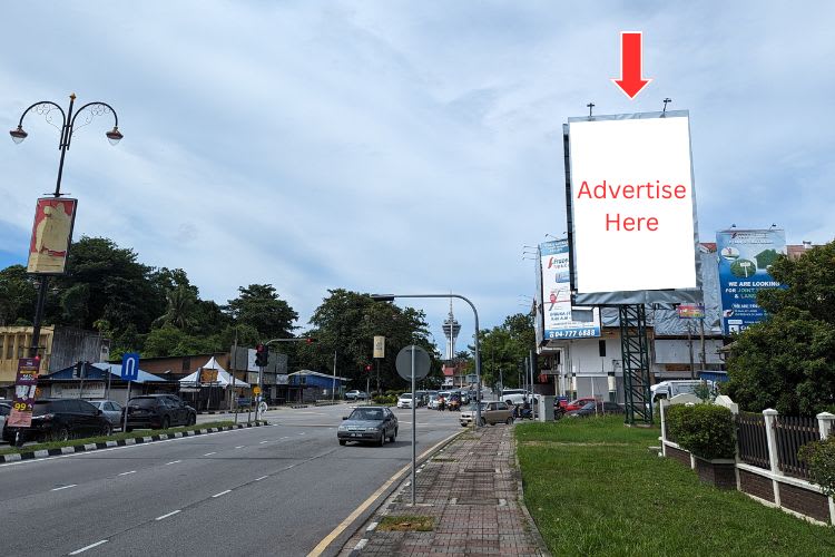 1 Sided Vertical Minipole Billboard at Persiaran Sultan Abdul Hamid / Jalan Dato' Wan Mat Saman, Alor Setar, Kedah