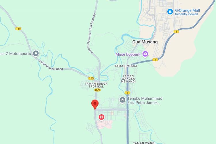 Jalan Bandar Baru / Jalan Jelawang - Gua Musang, Gua Musang, Kelantan (near IPD Gua Musang)