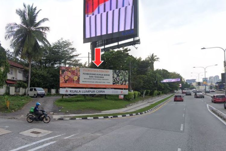 1 Panel Free Standing Billboard at Jalan Maarof, Kuala Lumpur