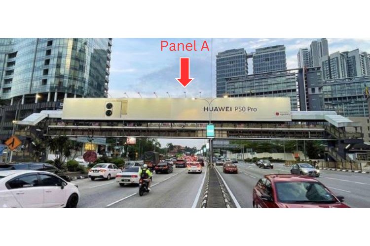 2 Sided Overhead Bridge Billboard at Jalan Tun Razak, Kuala Lumpur (next to Menara Tan & Tan)