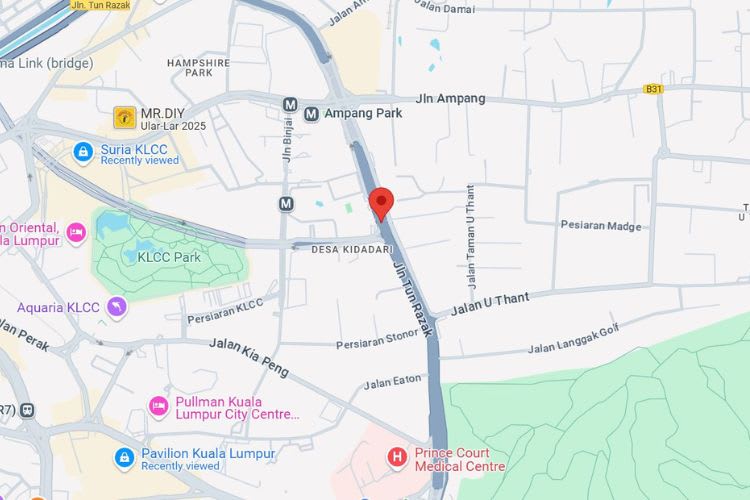 Jalan Tun Razak, Kuala Lumpur (next to Menara Tan & Tan)