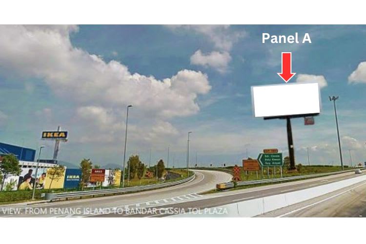 2 Sided Horizontal Unipole Billboard at IKEA Batu Kawan, Sungai Jawi, Penang (near IKEA Batu Kawan)