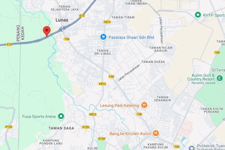 BKE Highway KM 18.9, Kulim, Kedah (infront Lunas Toll Plaza)