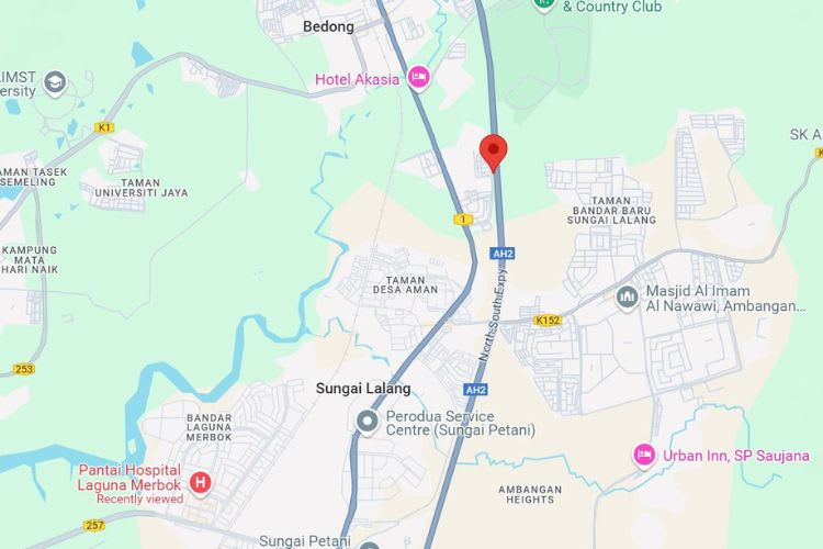 NSE Highway KM 94.5, Sungai Lalang, Kedah (between Sungai Petani - Gurun)