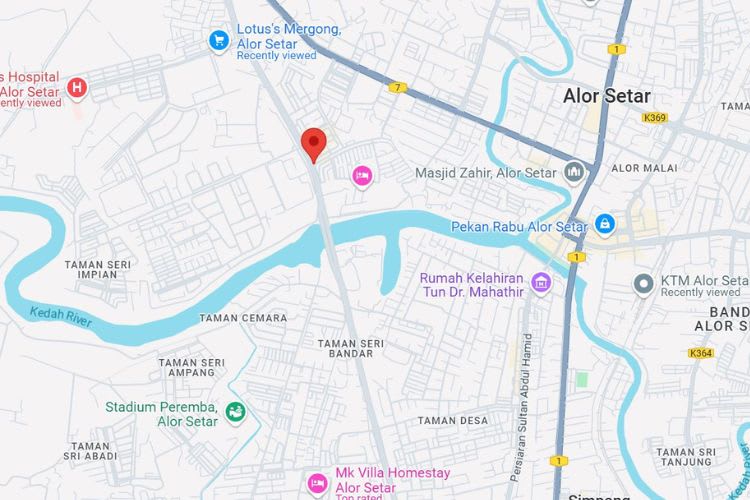 Sultanah Bahiyah Highway, Alor Setar, Kedah