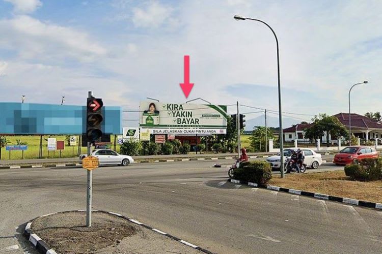 1 Panel Free Standing Billboard at Jalan Pendang - Tanah Merah, Pendang, Kedah (after exit Plaza Tol Pendang [B])