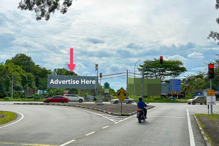 1 Panel Free Standing Billboard at Toll Plaza Bukit Merah, Gunung Semanggol, Perak
