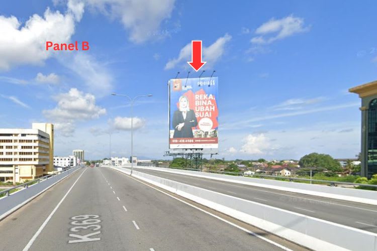 Vertical Unipole Billboard at Jalan Teluk Wanjah, Alor Setar, Kedah (near Star Parade Complex and Aman Central)