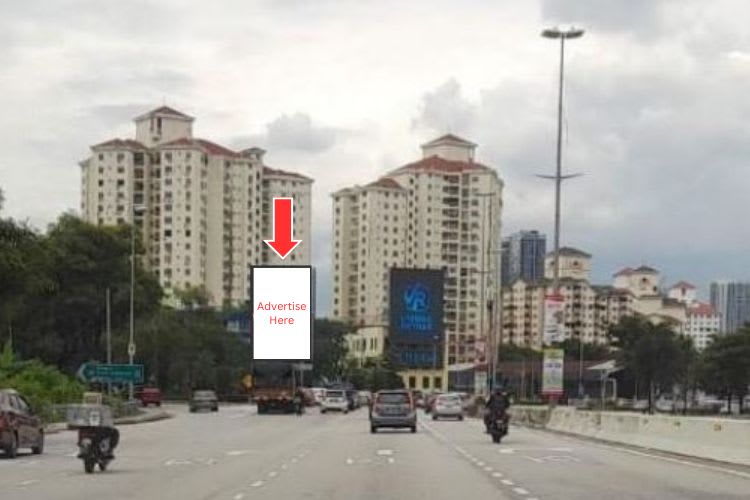 1 Sided Vertical Minipole Billboard at Jalan Klang Lama, Kuala Lumpur