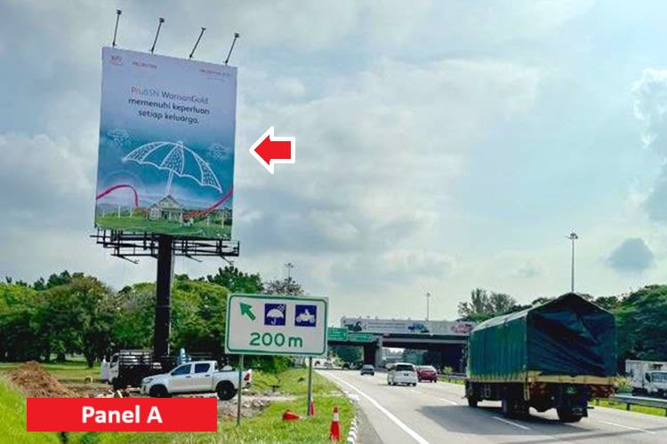 2 Sided Vertical Unipole Billboard at Penang 1st Bridge, Perai, Penang (infront Plaza Tol Perai)