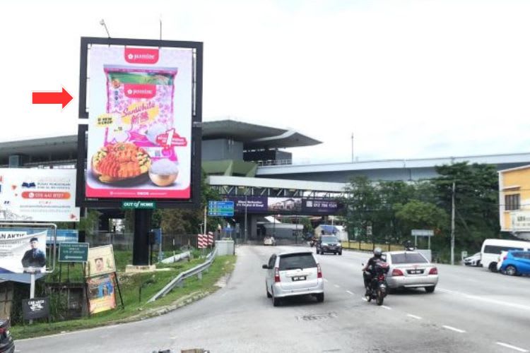 1 Sided Vertical Digital Screen Billboard at Jalan Sungai Chua, Kajang, Selangor (near Stadium Kajang & Kajang MRT Station)