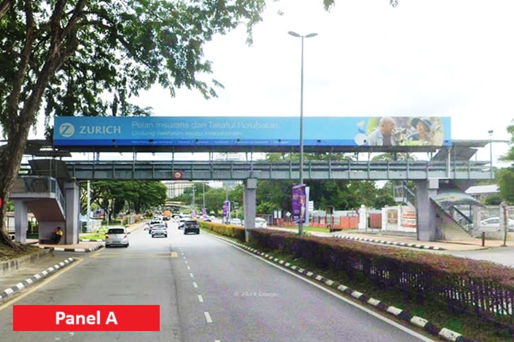 2 Sided Overhead Bridge Billboard at Jalan Tun Abang Haji Openg, Kuching, Sarawak (near SMK St Joseph)