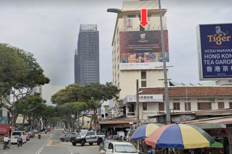 1 Panel Wall-Banner Billboard at Jalan Macalister, George Town, Penang (attached to Red Rock Hotel)