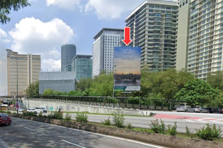 1 Sided Vertical Spectacular Billboard at Jalan Syed Putra, Kuala Lumpur (towards Mid Valley Megamall)