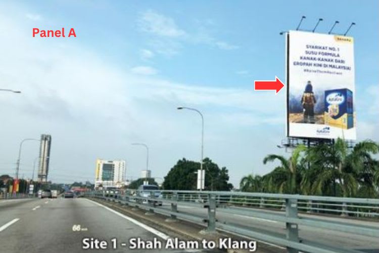 Vertical Unipole Billboard at Federal Highway, Klang Centro, Klang, Selangor (near 99 Speedmart HQ)