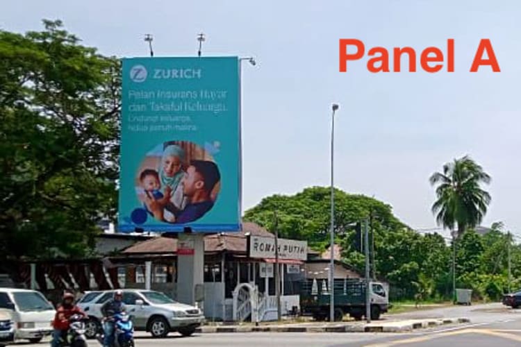 2 Sided Vertical Minipole Billboard at Jalan Kuala Kedah / Sultan Abdul Halim Highway, Alor Setar, Kedah
