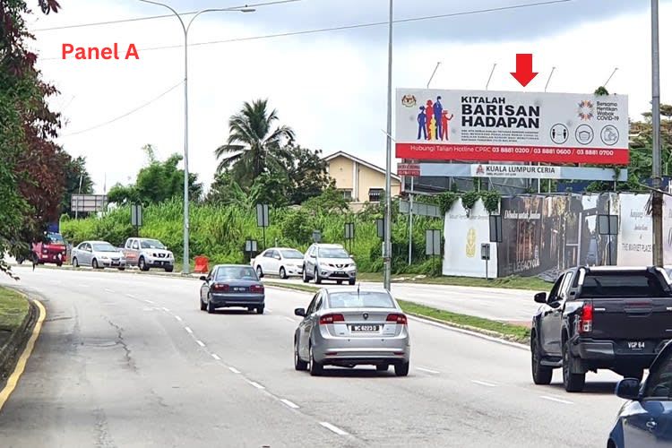 2 Sided Free Standing Billboard at Jalan Gembira, Kuala Lumpur (near Taman OUG)