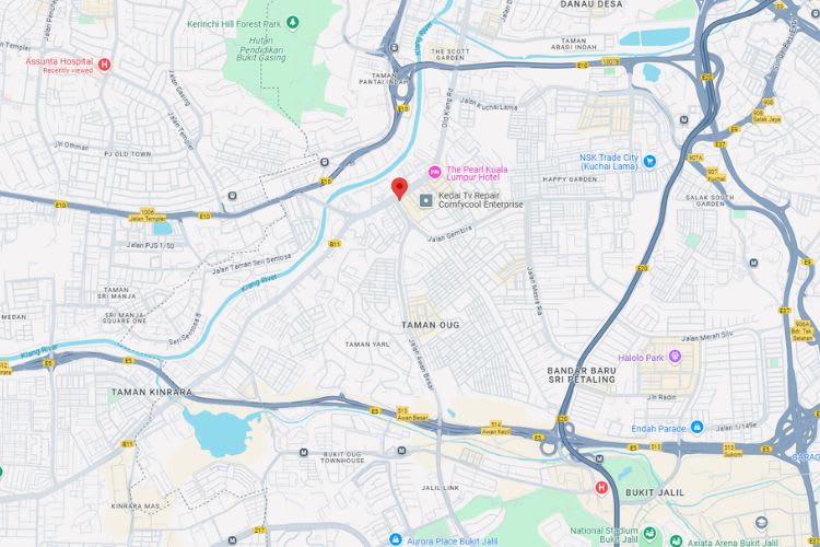 Jalan Klang Lama, Kuala Lumpur (near Pearl Point Shopping Mall)