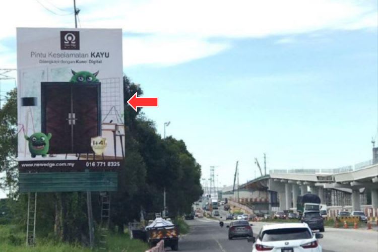 1 Sided Vertical Minipole Billboard at Jalan Banting / Bandar Parkland, Klang, Selangor