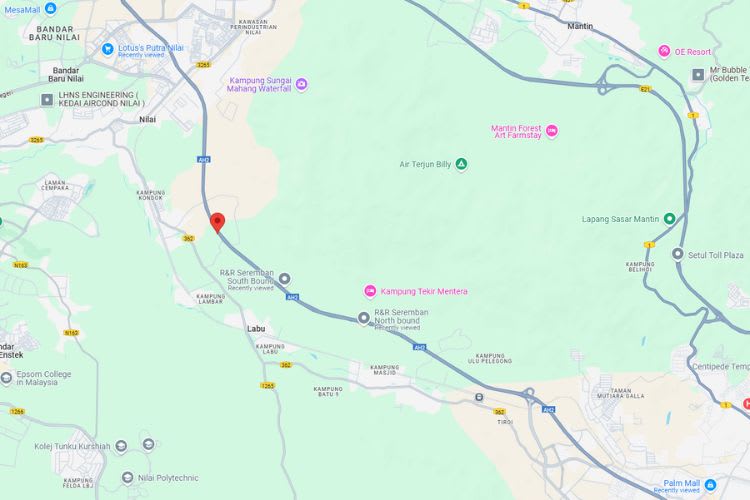 NSE Highway KM 276.4, Labu, Negeri Sembilan (between Nilai and Seremban interchange)