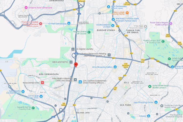 Persiaran Tropicana, Petaling Jaya, Selangor (near Tropicana Golf Club)