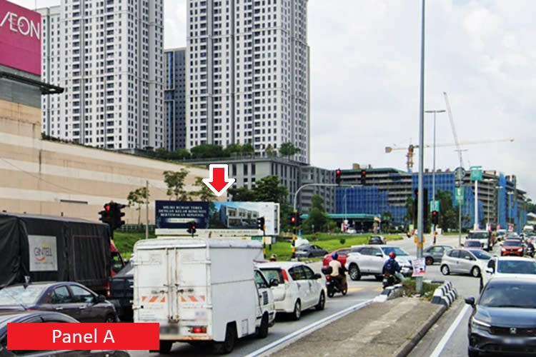 2 Sided Free Standing Billboard at Jalan Putra Permai, Seri Kembangan, Selangor (in front AEON Mall Equine Park)