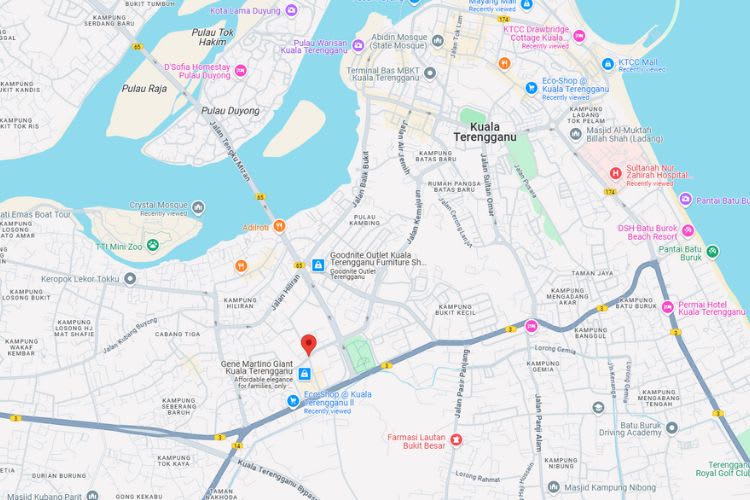 Kawasan Padang Hiliran, Kuala Terengganu, Terengganu (near Giant Kuala Terengganu)