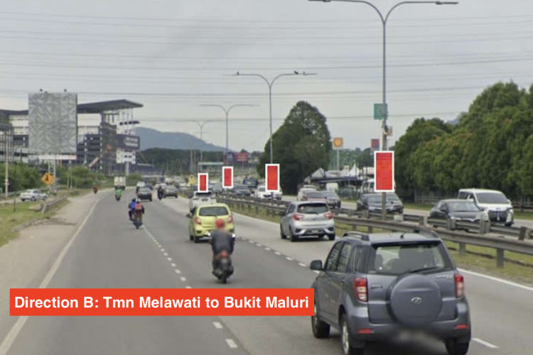 MRR2 Bukit Maluri - Taman Melati, Selangor (Bukit Maluri - Bulatan Batu Caves / Sri Gombak - Taman Melati)