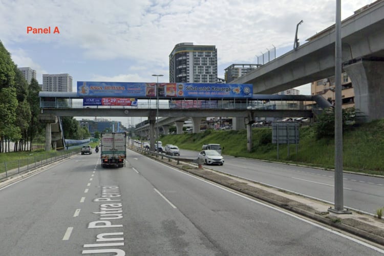 1 Sided Overhead Bridge Billboard at Jalan Putra Permai, Taman Equine, Seri Kembangan, Selangor (near AEON Equine)