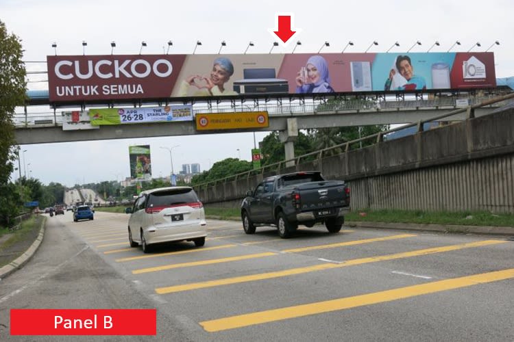 Overhead Bridge Billboard at MRR2 Highway KM3.8, Sungai Buloh, Selangor