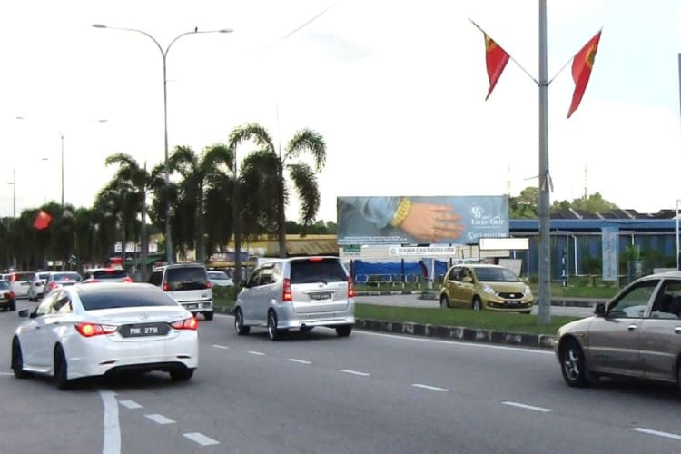 1 Panel Free Standing Billboard at Jalan Lunas, Kulim, Kedah (near Caltex petrol station)