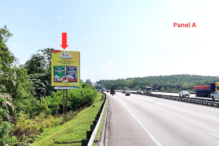 2 Sided Vertical Minipole Billboard at NSE KM391.6, Tanjong Malim, Perak