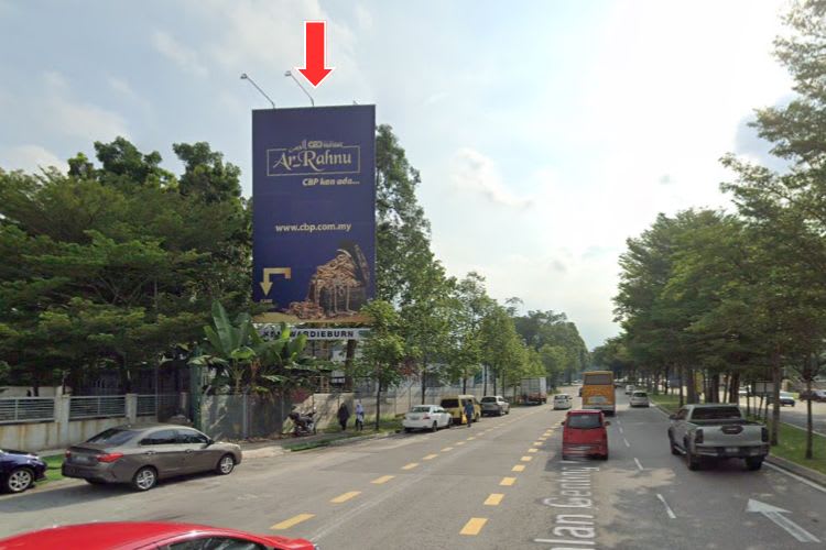 1 Panel Vertical Minipole Billboard at Jalan Genting Klang, Kuala Lumpur (near Starpac Point & Wardieburn Camp)