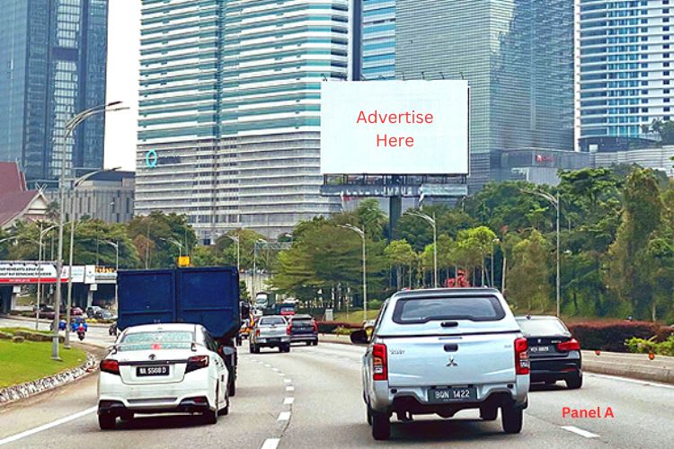 2 Sided Horizontal Unipole Billboard at Jalan Damansara / Jalan Parlimen - KL Sentral, Kuala Lumpur