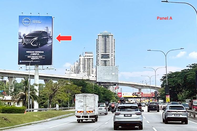 2 Sided Vertical Unipole Billboard at KL - Seremban Highway KM7.5, Kuala Lumpur (near Selangor Turf Club)