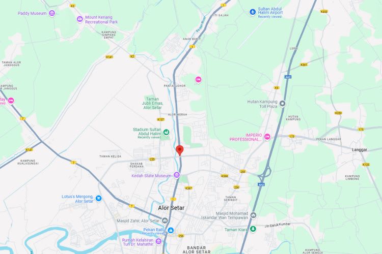 Sultanah Bahiyah Highway / Jalan Anak Bukit, Alor Setar, Kedah