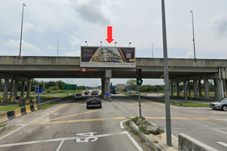 1 Sided Overhead Bridge Billboard at LATAR Highway KM0.0, Jeram, Selangor (to Rawang before Ijok Tol (B))