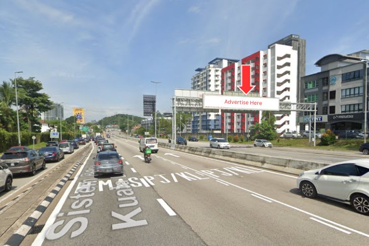 1 Panel Mini Gantry Billboard at SPRINT Highway KM1.9A, Kuala Lumpur (Mont Kiara (opposite Fitness First) - Bangsar)