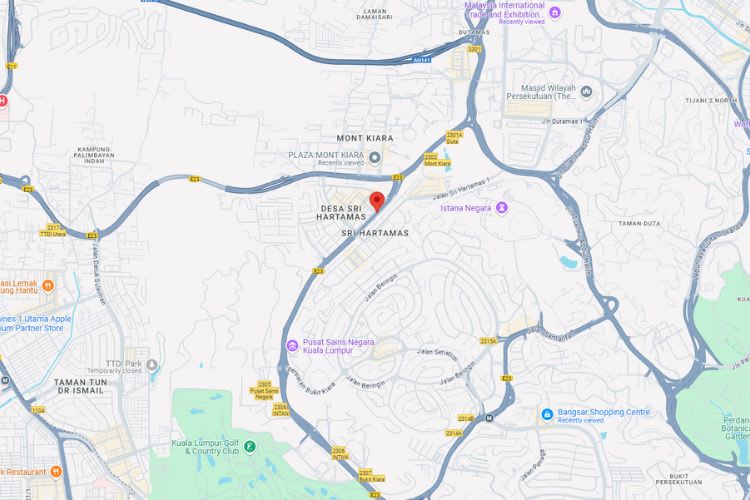 SPRINT Highway KM1.9A, Kuala Lumpur (Mont Kiara (opposite Fitness First) - Bangsar)