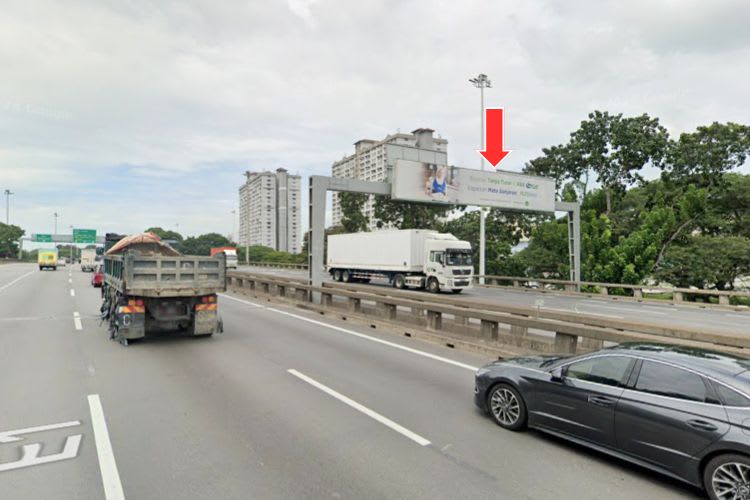 1 Panel Mini Gantry Billboard at NSE Highway KM137.8, Perai, Penang (to Perai)