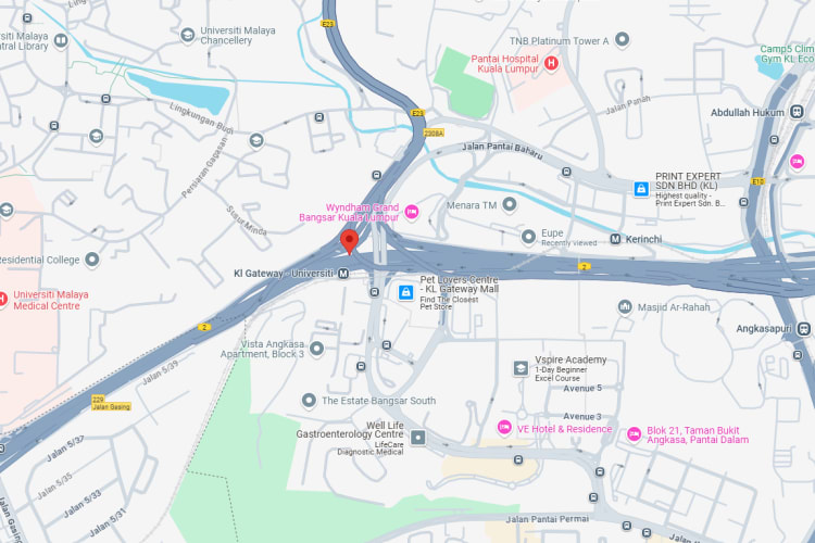 Federal Highway, Kuala Lumpur (near LRT University Station heading towards Midvalley)