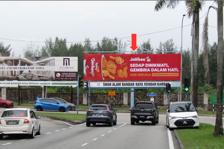 1 Panel Free Standing Billboard at Jalan Akuatik, Shah Alam, Selangor (near Lotus's Shah Alam)