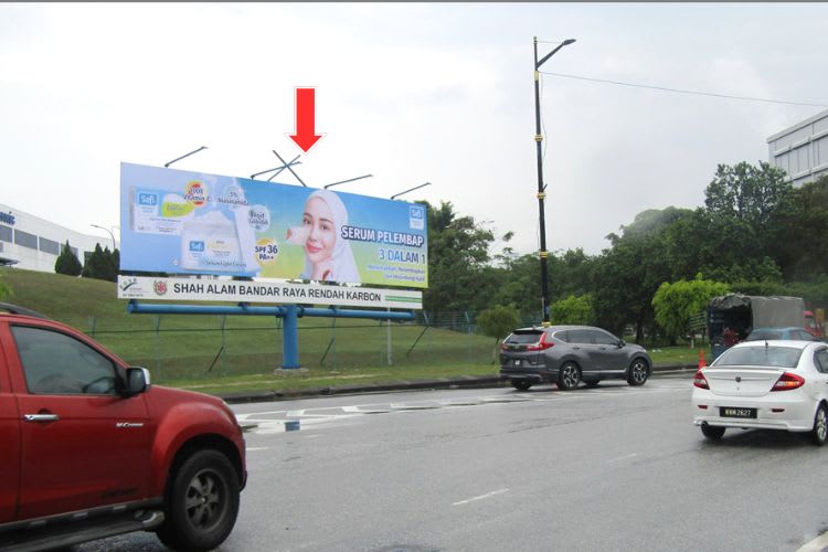 Free Standing Billboard at Megawati Roundabout, Shah Alam, Selangor (in front Panasonic)